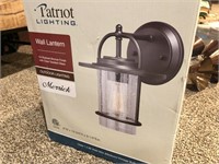 Patriot lighting wall lantern, New in box