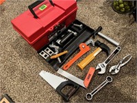 Toy tool box and toy tools
