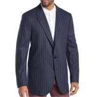 Burberry navy blue Kensington pinstripe blazer 40R