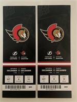 Ottawa Senators Hockey Tickets - Dec 11th