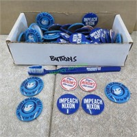 Political Buttons - 60 Items