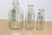 SELECTION OF VERMONT COUNTRY MILK BOTTLES