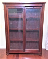 Vintage Sliding Door Display Cabinet
