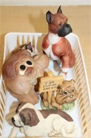 SELECTION OF DOG FIGURINES
