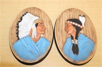 NATIVE AMERICAN STYLE WALL PLAQUES