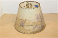 PAPER? LAMP SHADE WITH COLORED SCENE