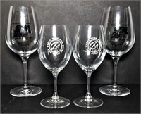 Crystal & Riedel Wine Glasses Lot of 4