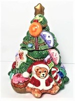 Fitz & Floyd Christmas Tree Sugar Bowl