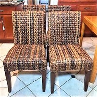 Pottery Barn Woven Seagrass Dining Chairs
