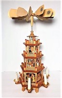Candle Driven Rotating Wood Nativity