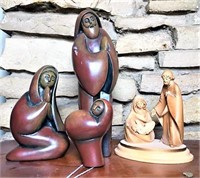 Wood Carved Nativity