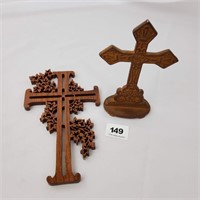 Laser Cut Wood Cross & Iron Cross