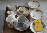 Milk glass and miscellaneous china