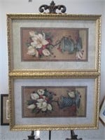 Two Barbara Mock Flower Prints