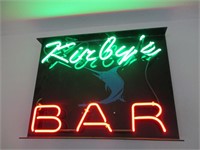 "Kirby's Bar" Neon Sign