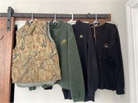(4) Vest & Long Sleeve Hunting Fleece Style Items