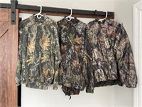 (3) Assortment of Hunting Jackets