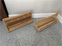 (2) Wooden Roll Holders