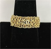 14k Gold Italian Milor Chain Ring size 10.5