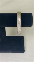 Judith Ripka 925 Silver & Diagonal CZ Bracelet