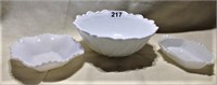 Decorative Milk Glass Bowls