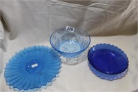 Blue Fruit  Bowl And More