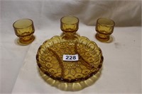 Amber Glass Dishes