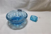 Blue Cut Glass