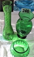 Emerald Green  Vases