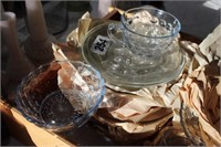 Clear Glass Serving Plates