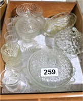Miscellaneous Clear Glass Dishes