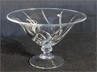 Crystal footed center bowl