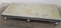 Vintage coffee table, approx 72" x 33" x 15"