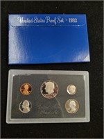 1983 US Mint Proof Set coins in original box