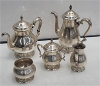 5pc. sterling "Prelude" tea & coffee set