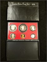 1979 US Mint Proof Set coins in original box