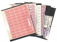 Group of Full Sheet & Blocks of Vintage Stamps