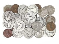 Silver Pre 64 Quarters Buffalo & V Nickels & More