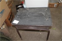 vintage school desk with blackboad paint