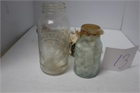 2 HORLICK MALTED MILK BOTTLES, 5&7"