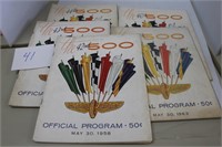 VINTAGE INDY 500 PROGRAMS, READ BELOW