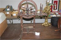 ANTIQUE wooden spinning wheel attachment