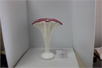 Fenton Fan Vase  13 inch