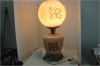 Antique (hand painted) Lamp Roses, covered wagons