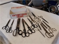 Vintage scissors-  to include Compton,Betakut