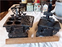 Cast iron stoves- Cresent and Queen