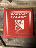 Binder of 1990 Fleer Football Cards