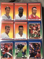 Binder of 1990 Score Football Cards