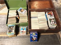 Lot of football, baseball & hockey cards. Some in