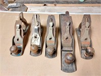 Wood plane grouping - stanley Bailey no.6 & others